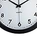 HIPPIH Large Indoor Wall Clock - 12 Inch Non-Ticking & Silent Decorative Clocks for Office/Kitchen/Bedroom/Living Room