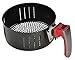 Avalon Bay, AB-Airfryer100R, Hot Air Fryer with Manual Controls, Compact Sized, 3.7 Quart Capacity, Red, Black