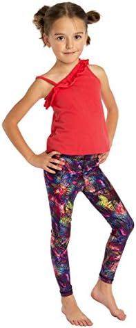 MONASITA Girls Print Leggings For Active Kids (5T, Candyland)