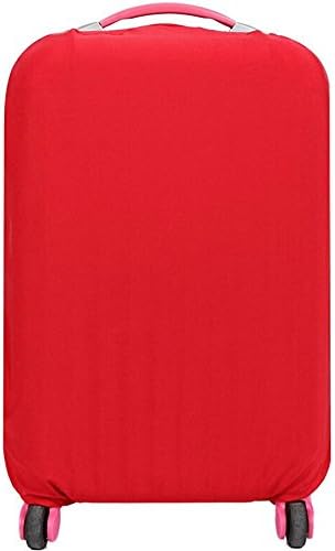 Fanyuan Spandex Travel Luggage Cover Fits 18-30 Inch Luggage (L (26-30 Inch Luggage), Red)