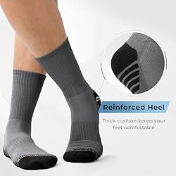 BAMBOO COOL Men's Crew Socks Athletic Running