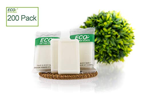 ECO Amenities Spa Sachet Individually Wrapped 0.5 ounce Cleaning Soap, 200 Bars per Case