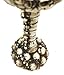 Ebros Day of The Dead Ossuary Skulls Wine Goblet With Skeletal Spine Stem Mountain Heap Of Human Skull Sacrifice Wine Chalice As Kitchen Decorative Halloween Party Centerpiece Accessory