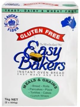Lauke Gluten & Dairy Free Multigrain Bread Mix 2 x500g - Makes 2 x750g Loaves