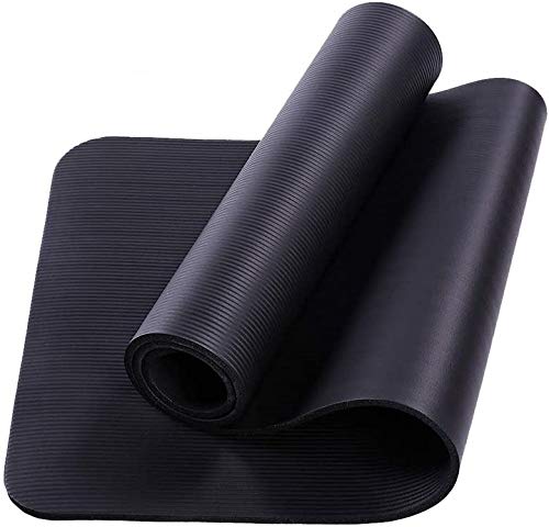 Extra Thick Exercise Yoga Mat Non Slip Yoga Workout Mat,4 mm Extra Thick High Density Anti-Tear Exercise Yoga Mat Workout Mat for All Types with Exercise Mat Strap Pilates & Floor Workouts