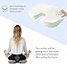 Coccyx Seat Cushion , Helps with Tailbone Sciatica Back Pain Relief, Cushion for Office Chair Car Seat Wheelchair - Black