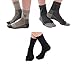 3 Pairs V-Toe Wool Warm Flip-Flop Big Toe Tabi Indoor Outdoor Stylish Hiking Or Casual Men, Womens Socks