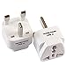 2 Pack UK Travel Adapter for Type G Plug - Works with Electrical Outlets in United Kingdom, Hong Kong, Ireland, Great Britain, Scotland, England, London, Dublin & More