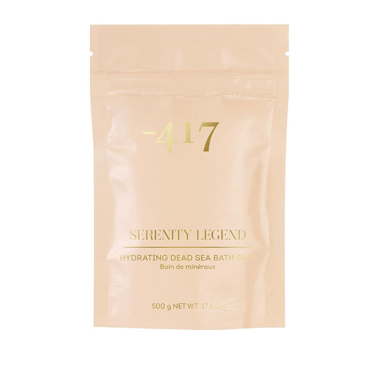 -417 Dead Sea Cosmetics Mineral Bath Salt - Hydrating & Relaxing Pure Dead Sea Salt with Healing Minerals - for Refreshed, Soft and Smooth Skin For All Skin Types 500 ml -Vegan - Cruelty Free - Serenity Legend Collection
