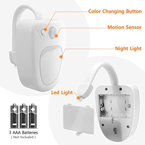 Best Light Motion Activated Toilet Night Light Toilet Nightlight (6280313295247)