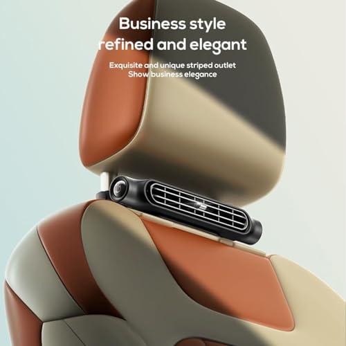 Car Seat Fan for Backseat for Kids, Mini Portable Battery Operated Back Seat Baby Quiet Headrest Neck Cooling AC Fan with 3 Adjustable Wind Speeds for All Cars Vehicle RV Truck