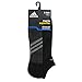 adidas Men's Superlite Stripe No Show Socks (3-Pair), Black/Graphite/Medium Lead, X-Large