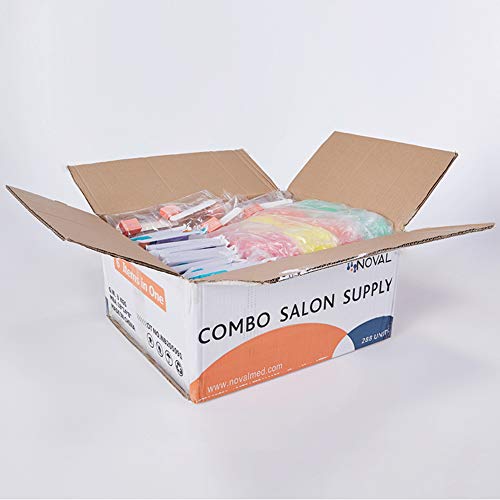 48 Units of Each Item in 1 Box Disposable Nail Combo Set Including Pedicure Kit, Manicure Kit, Pedicure Liner, Pedicure Slippers, Toe Separator and Sterilization Pouch