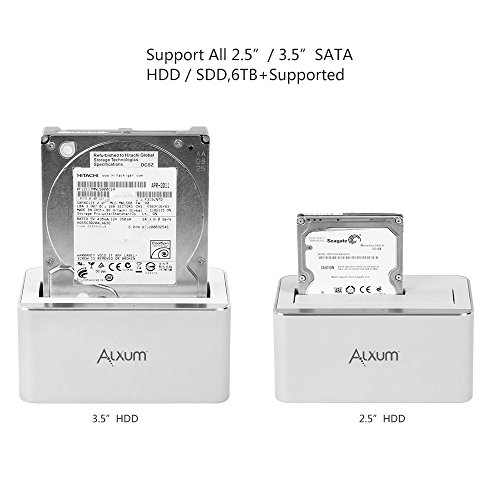 [Support UASP & 8TB]Alxum Aluminium USB 3.0 To SATA Single Bay Hard Drive Docking Station For 2.5/3.5 Inch SATA I/II/III HDD SSD - Thumbnail 5