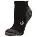 Aetrex Copper Athletic Low Cut Sock, Black, Large