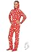 Footed Pajamas Holly Jolly Christmas Kids Hoodie One Piece