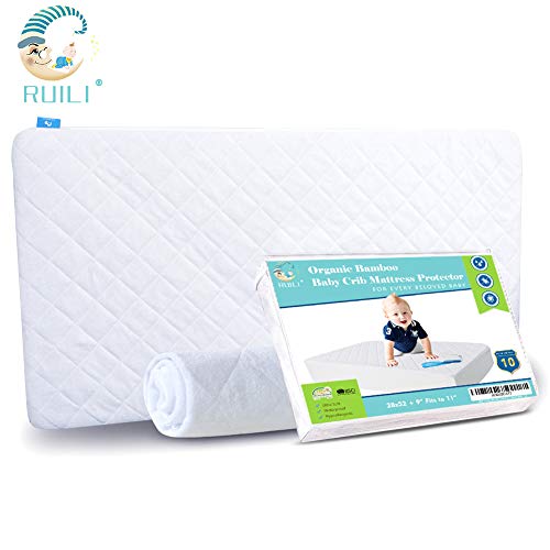 100 Waterproof Mini Size Quilted Fitted Crib Mattress Protector,Soft