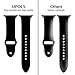UPOLS Compatible with Apple Watch Band 38mm 42mm 40mm 44mm Sport Band, Silicone Sport