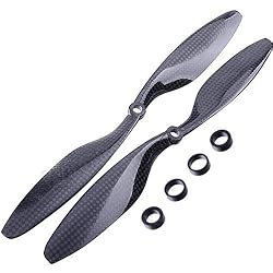 QWinOut 10x4.5 3k Carbon Fiber Propeller Cw CCW