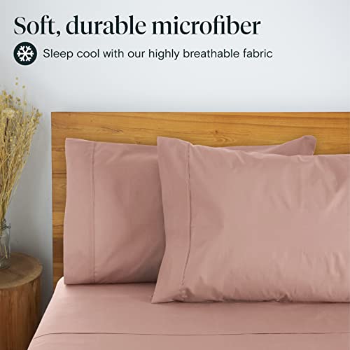 6 PC Sheet Set Sheets Deep Pockets 18" Eco Friendly Wrinkle