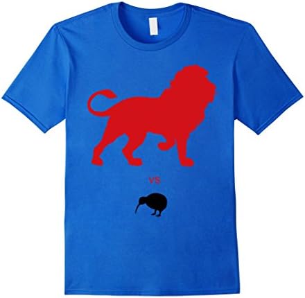 Mens LIONS VS KIWIS funny rugby tour t-shirt 2017 Small Royal Blue