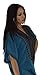 Moroccan women caftan handmade cotton with brown hand Emroidery long length Blue one size