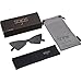 SOJOS Designer Cateye Triangle Sunglasses High Pointed Flat Mirrored Lens SJ2051 with Black Frame/Grey Lens