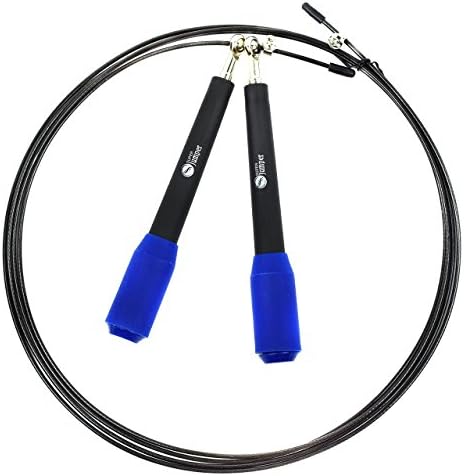 SUPER JUMPER Jump Rope - Premium Quality Skipping Rope - Boxing, MMA, Sports, Fitness - Best Jump Rope Workout - Adjustable Jumping Rope - Ultra Skip Speed Wire