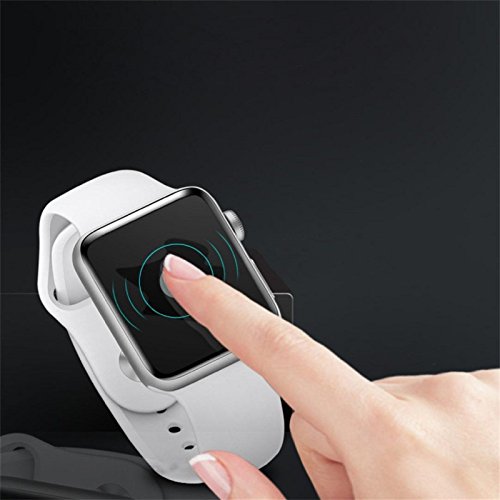 Owill Full Screen Curved Edge Tempered Glass Protect Film For Apple Watch Series 1/2/3 42MM (Black) - Thumbnail 7