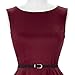GRACE KARIN A-Line Retro Picnic Dress for Women with Belt Size L F-49