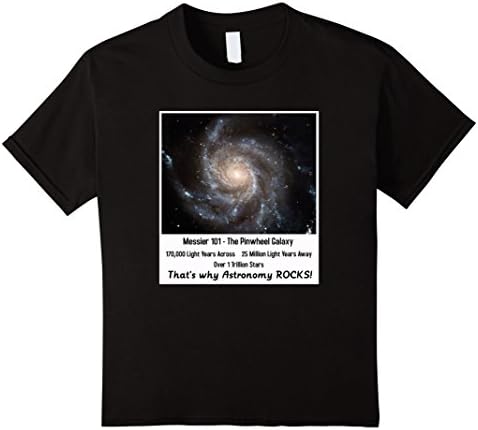 Kids Pinwheel Galaxy Hubble Telescope Pictures Astronomy TShirt 12 Black