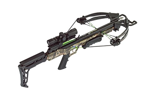 Carbon Express 20244 X-Force Blade Crossbow Kit in Camo with Scope, Bolts Quiver, Practice Tips, Rope Cocking Tool & Rail Lube - Thumbnail 4