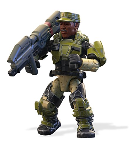 Mega Construx Halo Heroes Legendary Spartans Sgt. Johnson Figure