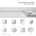 KRAUS Elavo 17-inch Square Undermount White Porcelain Ceramic Bathroom Sink with Overflow, KCU-231