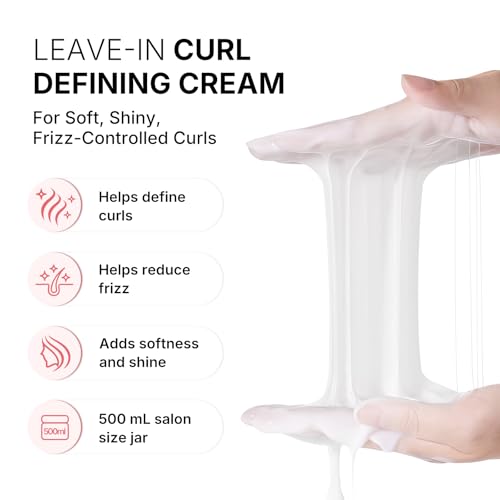Karseell Curl Cream 500ml – Definition Cream for Curly and Wavy Hair, Moisturizing, Anti-Frizz & Flexible Hold
