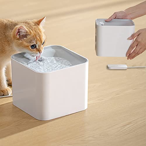 Cat Water Fountain Wireless,luti Pet Water Fountain for Cats Inside