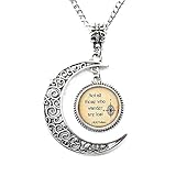 Charm Crescent Moon Not All Those Who Wander Are
