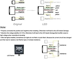 MZS Motorcycle Tail Light Turn Signal LED