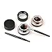 Eyeliner Stamp Kit Latest For Easy Cat Eyes Winged Eyeliner Stamp Water Proof Smudge Proof Black and Brown Eyeliner Gel 5 pcs Set With 2 Pieces Eye Makeup Brushes Lemoncy