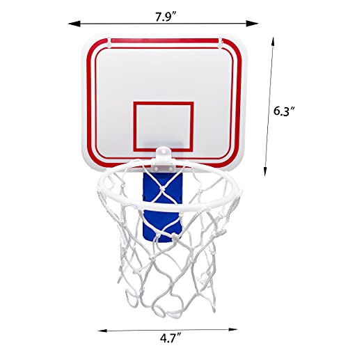 Silfrae Basketball Trash Can Mini Basketball Hoop Office Basketball