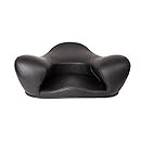 Alexia Meditation Seat "Ergonimically Correct for the Human Physiology" Zen Yoga Ergonomic Chairs Foam Cushion Home or Office (Black - Vegan Leather)