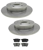 Mac Auto Parts 40314 22 Suzuki SX4 SX 4 Rear Brake Rotors & Ceramic Pads 3 CD365