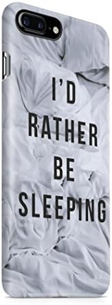I'd Rather Be Sleeping Protective Hard Plastic Shell Case Cover For iPhone 7 Plus