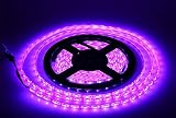 Lumcrissy led light strip -12V LED Strip Lights Waterproof 3528 SMD 5M 300LED 300 Units LEDs Light Strip (Purple)