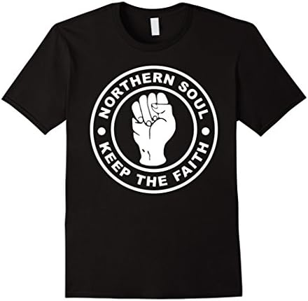 Men's Northern Soul Keep The Faith T-Shirt Small Black