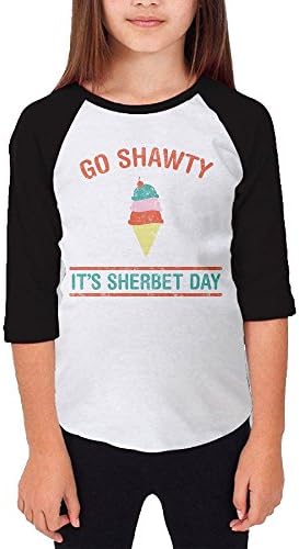 Shenmm Go Shawty, It's Sherbert Day Youth Middle Raglan Round Collar Tee