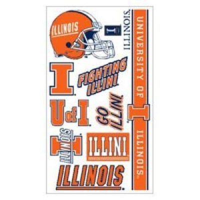 Illinois Fighting Illini Temporary Tattoos-