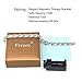 Feraco Magnetic Bracelet for Women Elegant Titanium Stainless Steel Magnet Bracelets with Black Gallstone Christmas Jewelry Gifts