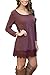 ChongXiao Women's Fashion Long Sleeve A-line Lace Stitching Trim Casual Tunic Dress (FBA)