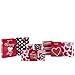 Hallmark Large Valentine's Day Gift Bags (Red Heart & Black Dots, Pack of 2)